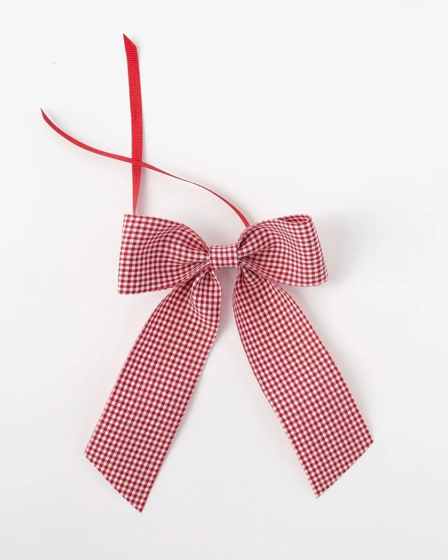 Red Gingham Napkin Bow | No Reservations