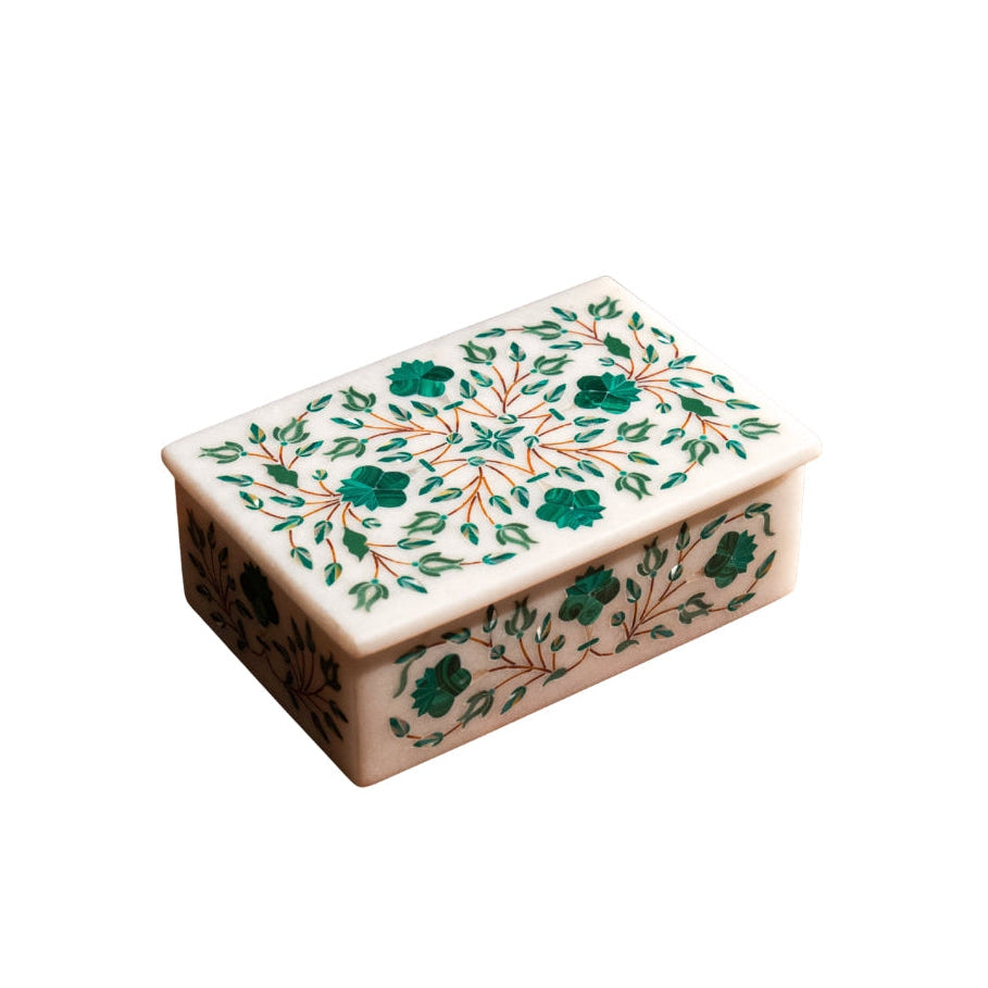 Malachite & White Mother of Pearl Inlay Box | Sangemar