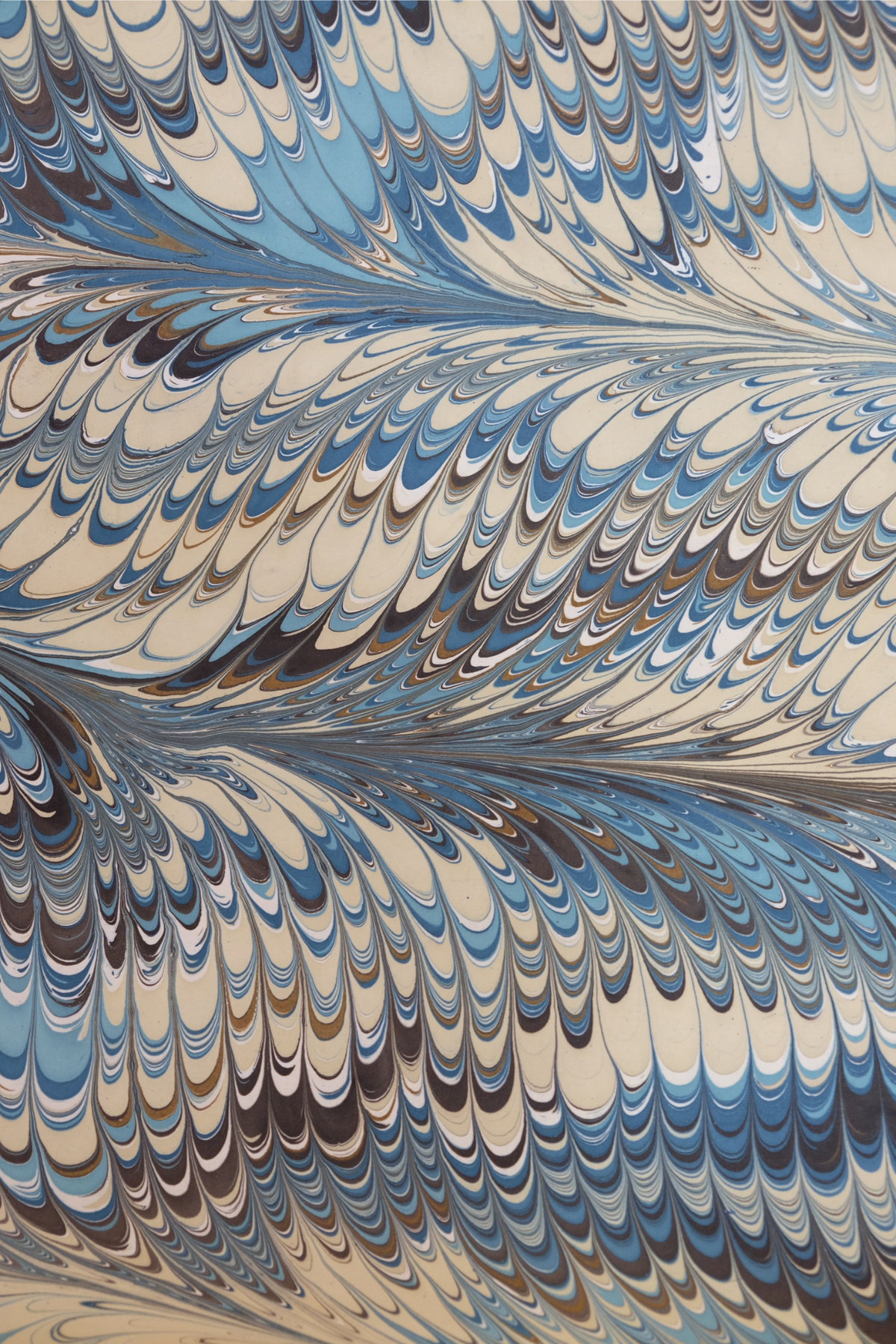 Hand Marbled Nila Feathers Gift Wrapping Paper Sheets