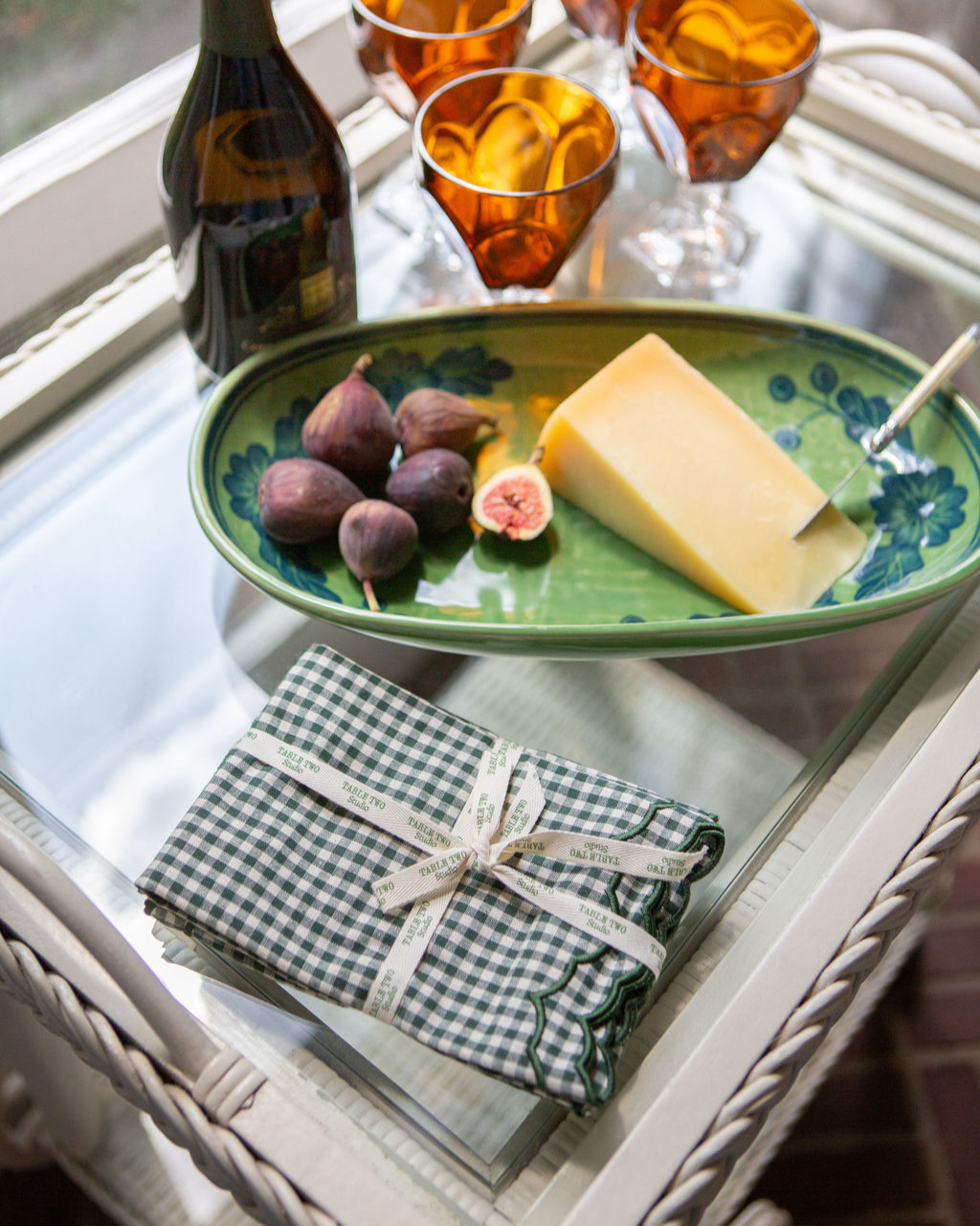 Brooks Napkin Set - Emerald Gingham | Table Two Studio