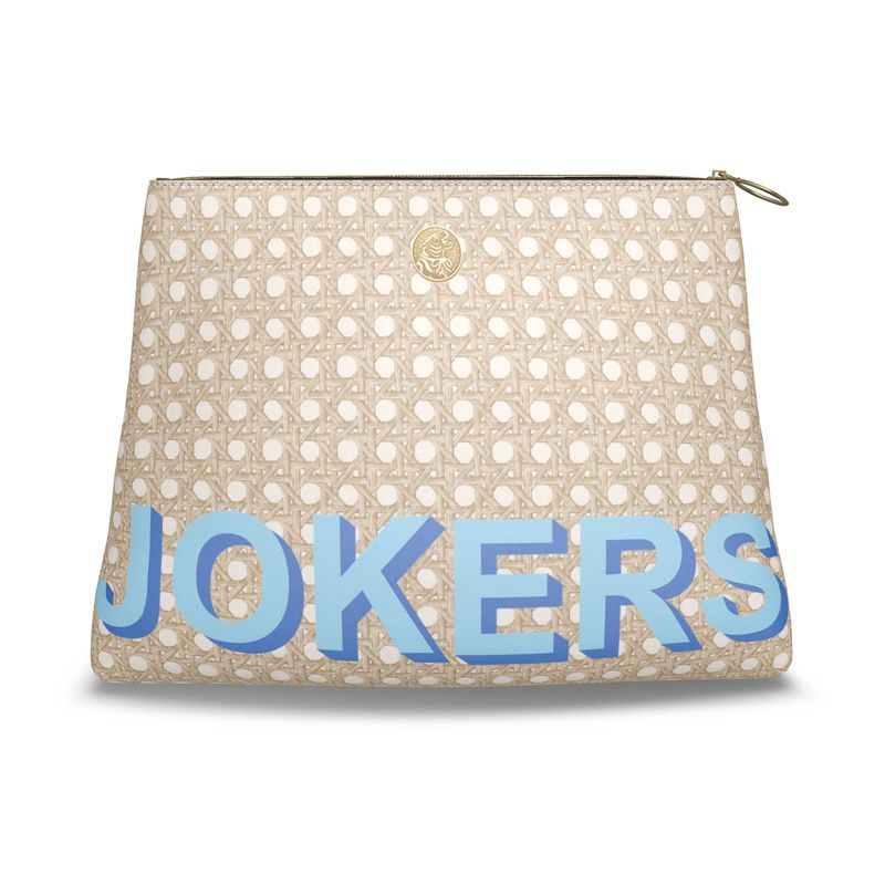 Jokers Cannage Blonde Roomy Leather Mahjong Tile Bag
