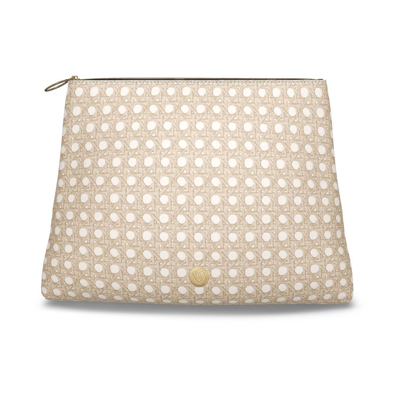 Jokers Cannage Blonde Roomy Leather Mahjong Tile Bag