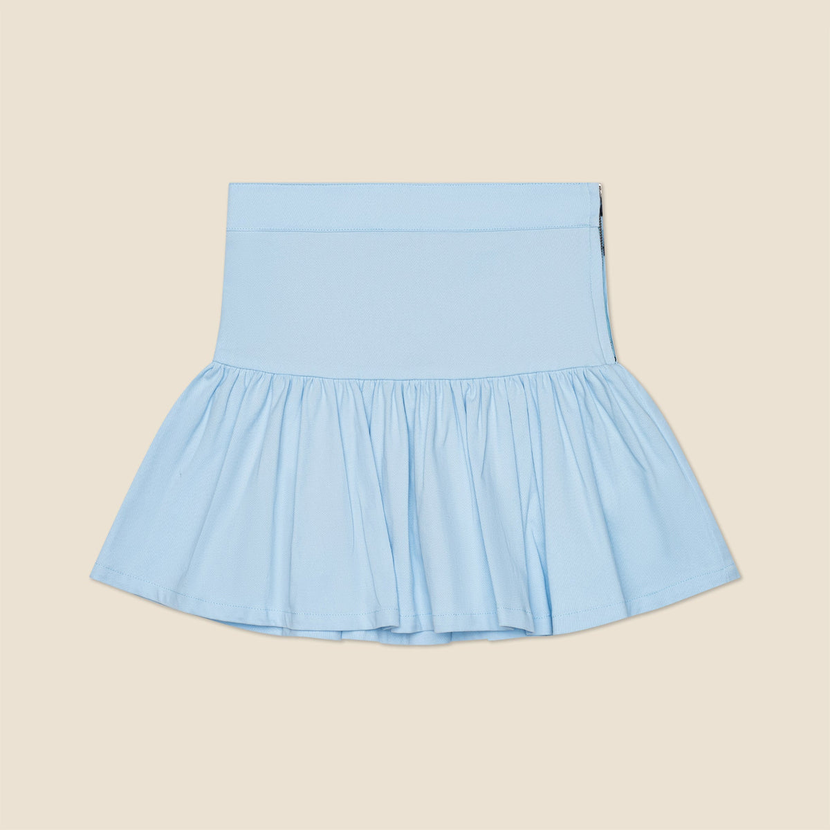 Millie and the Stretch Twill Skirt in Light Blue