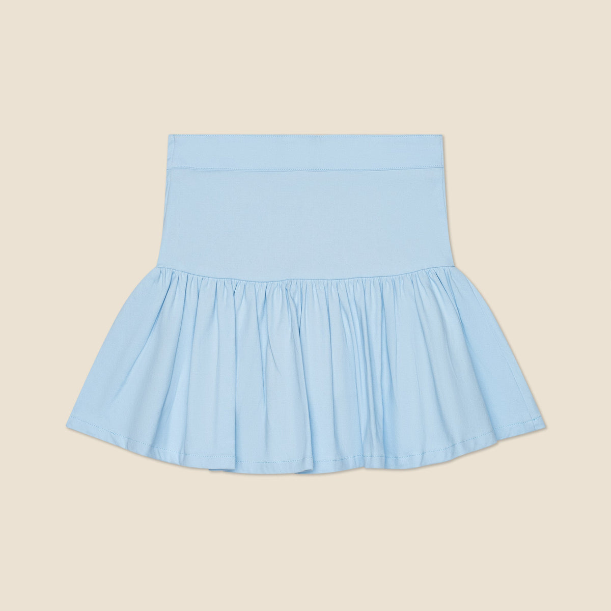Millie and the Stretch Twill Skirt in Light Blue