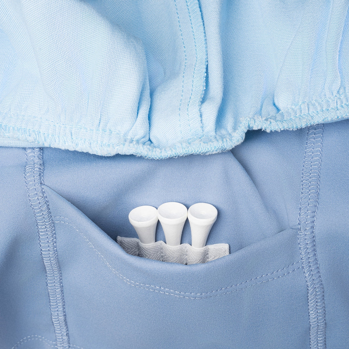 Millie and the Stretch Twill Skirt in Light Blue