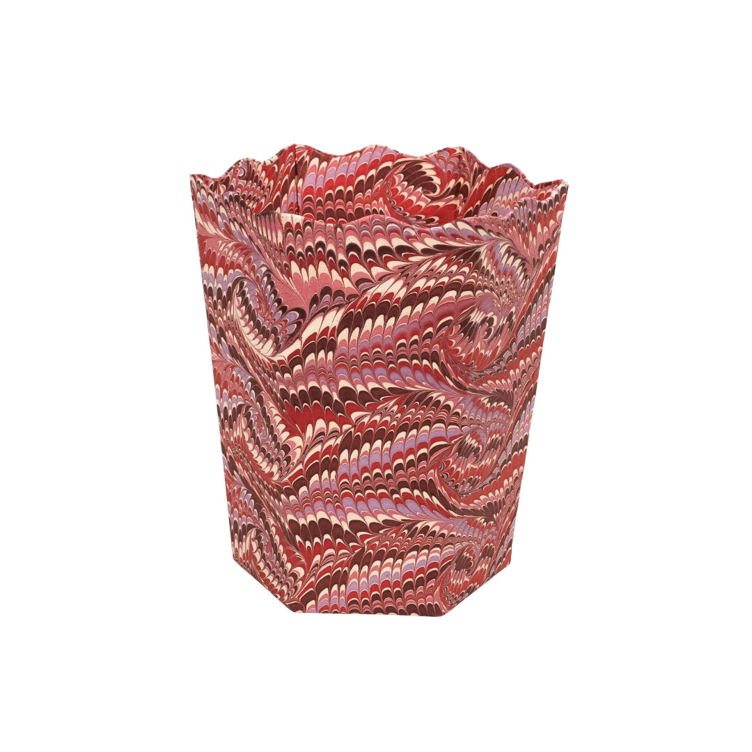 Hand-Marbled Bin - Florentine Pink | Inner Child
