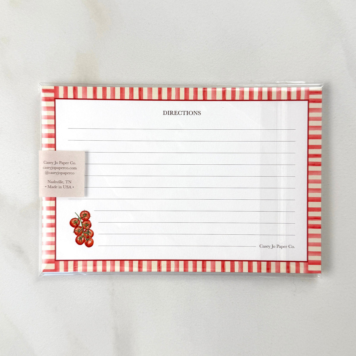 Tomato Recipe Cards