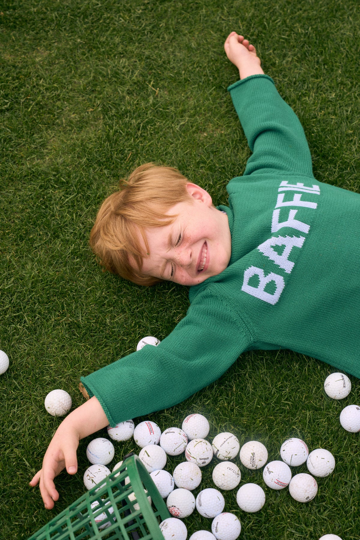 Charlie and the Cozy Sweater in Garden Green