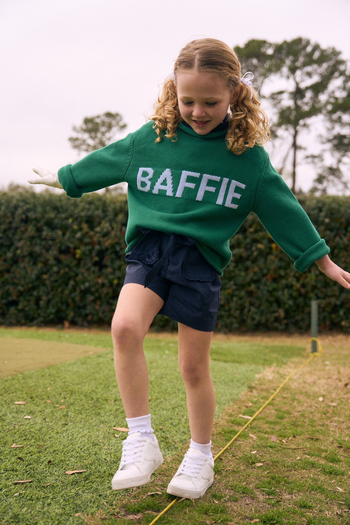 Charlie and the Cozy Sweater in Garden Green