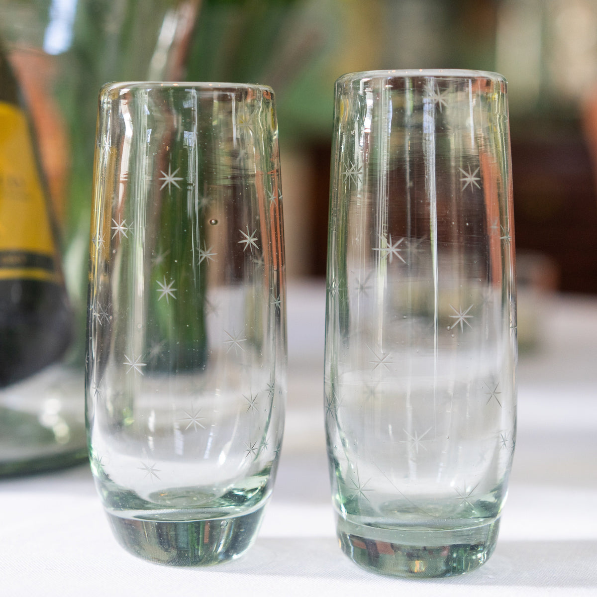 Starry Night Stemless Champagne Glasses (Clear) | Half Past Seven