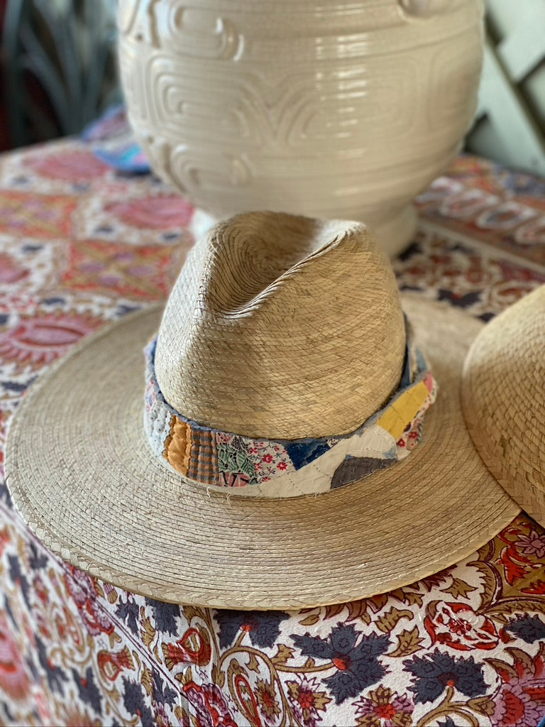 Zinnia Sun Hat - Wide &amp; Short French Blue Grosgrain Ribbon | Sarah Bray Bermuda