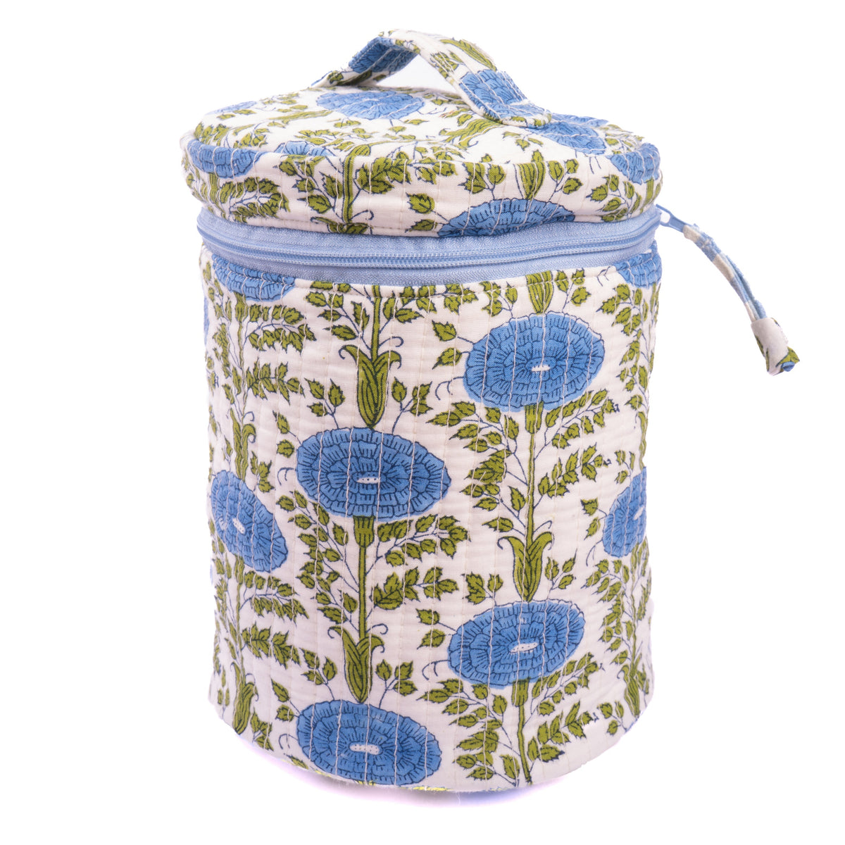 Blue Araminta Upright Makeup Bag | Inner Child