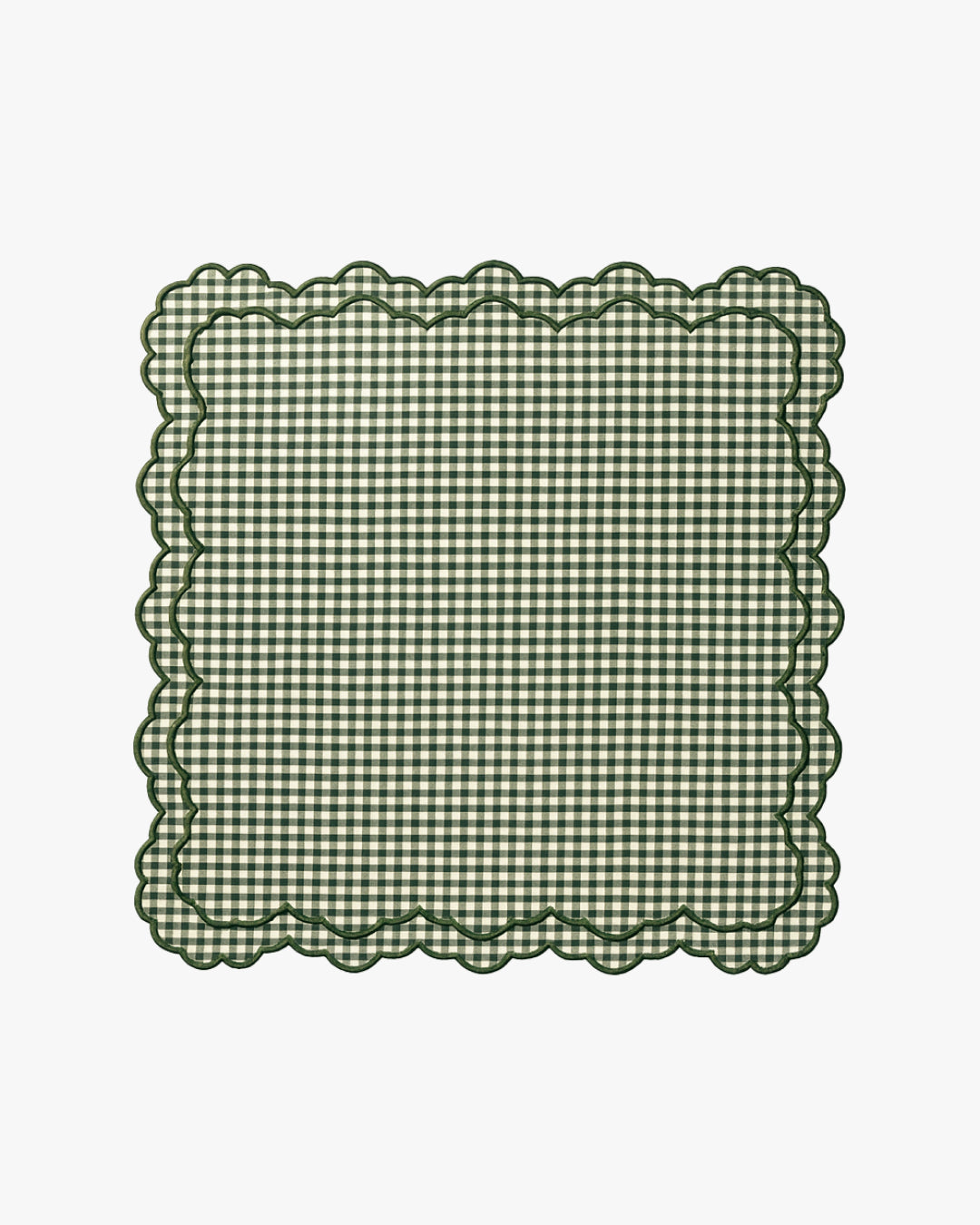Brooks Napkin Set - Emerald Gingham | Table Two Studio