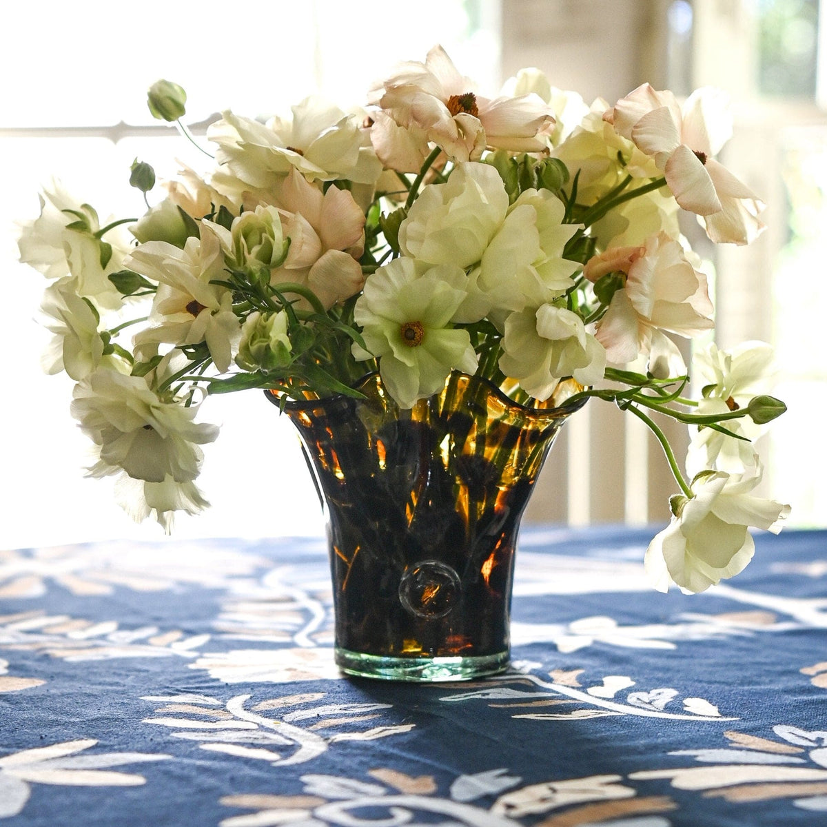 Petite Lettuce Leaf Vase (Brown Tortoise) | Half Past Seven