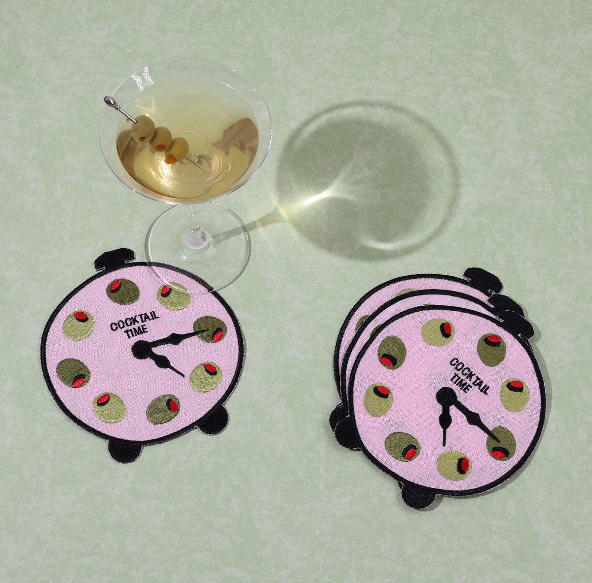 Cocktail Time Linen Cocktail Napkins | House of Gleason