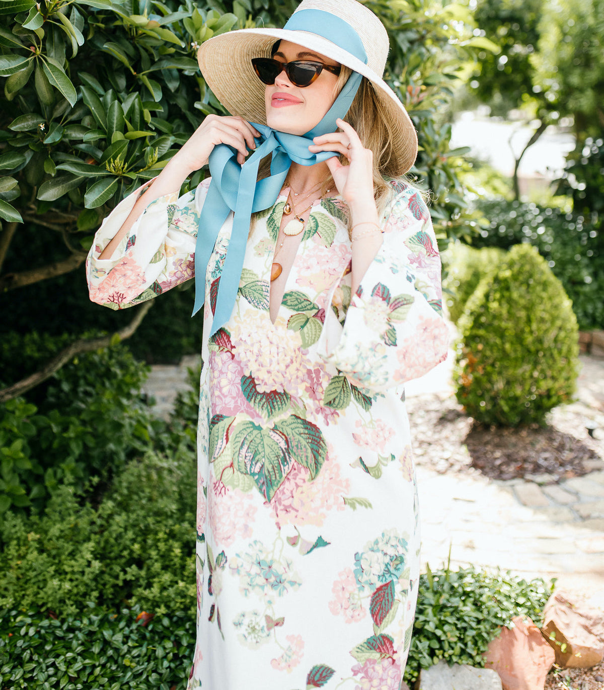 Wildflower Sun Hat - Masters Green Wide &amp; Short Grosgrain Ribbon | Sarah Bray Bermuda