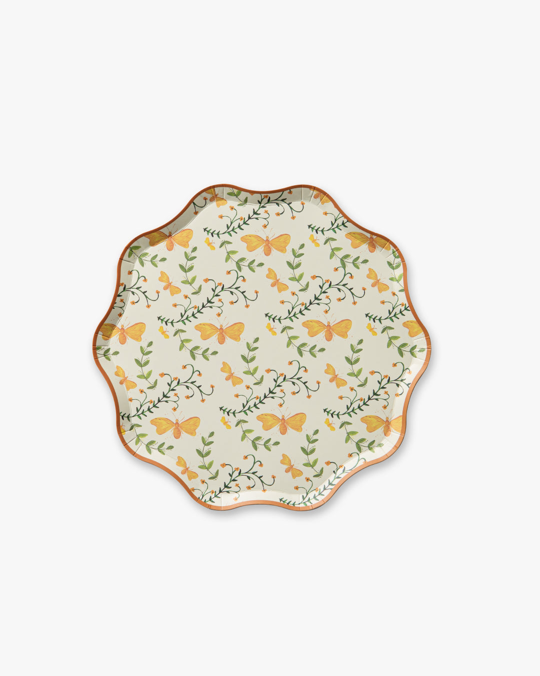 Flutter Toile Dessert Plate Set - Golden