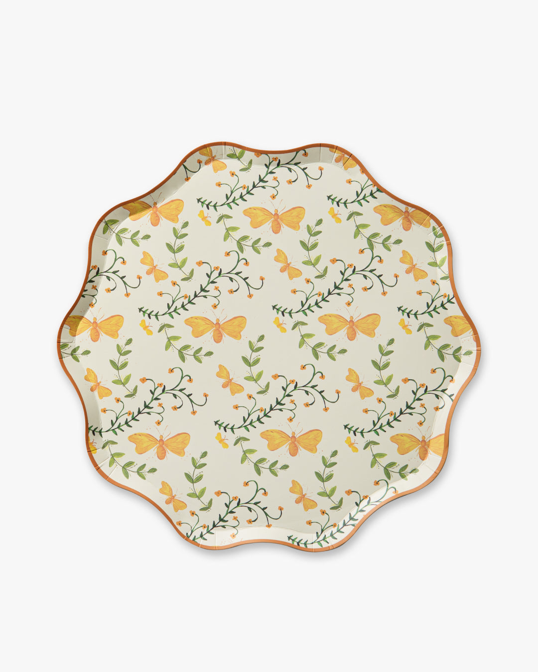 Flutter Toile Dinner Plate Set - Golden