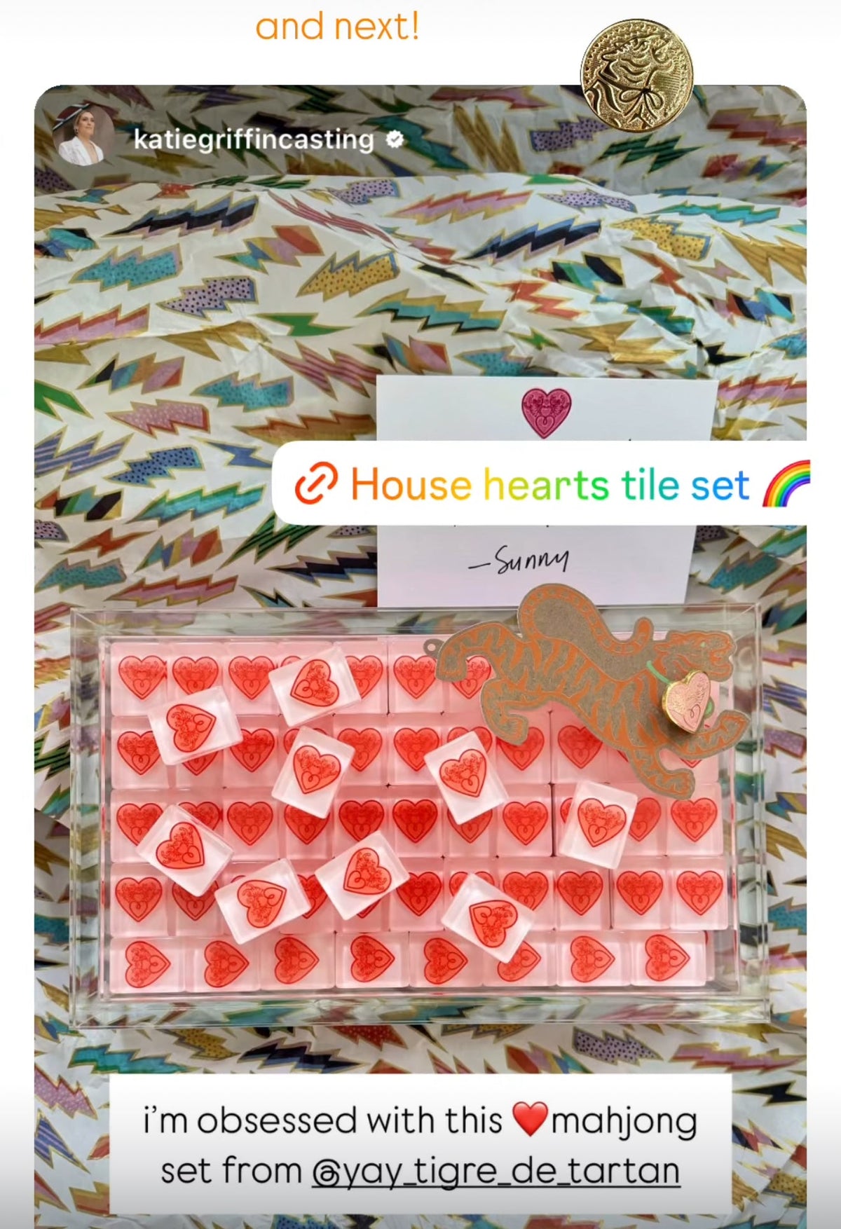 House Hearts: Classic American Mahjong Tile Set with Signature Heart Logo