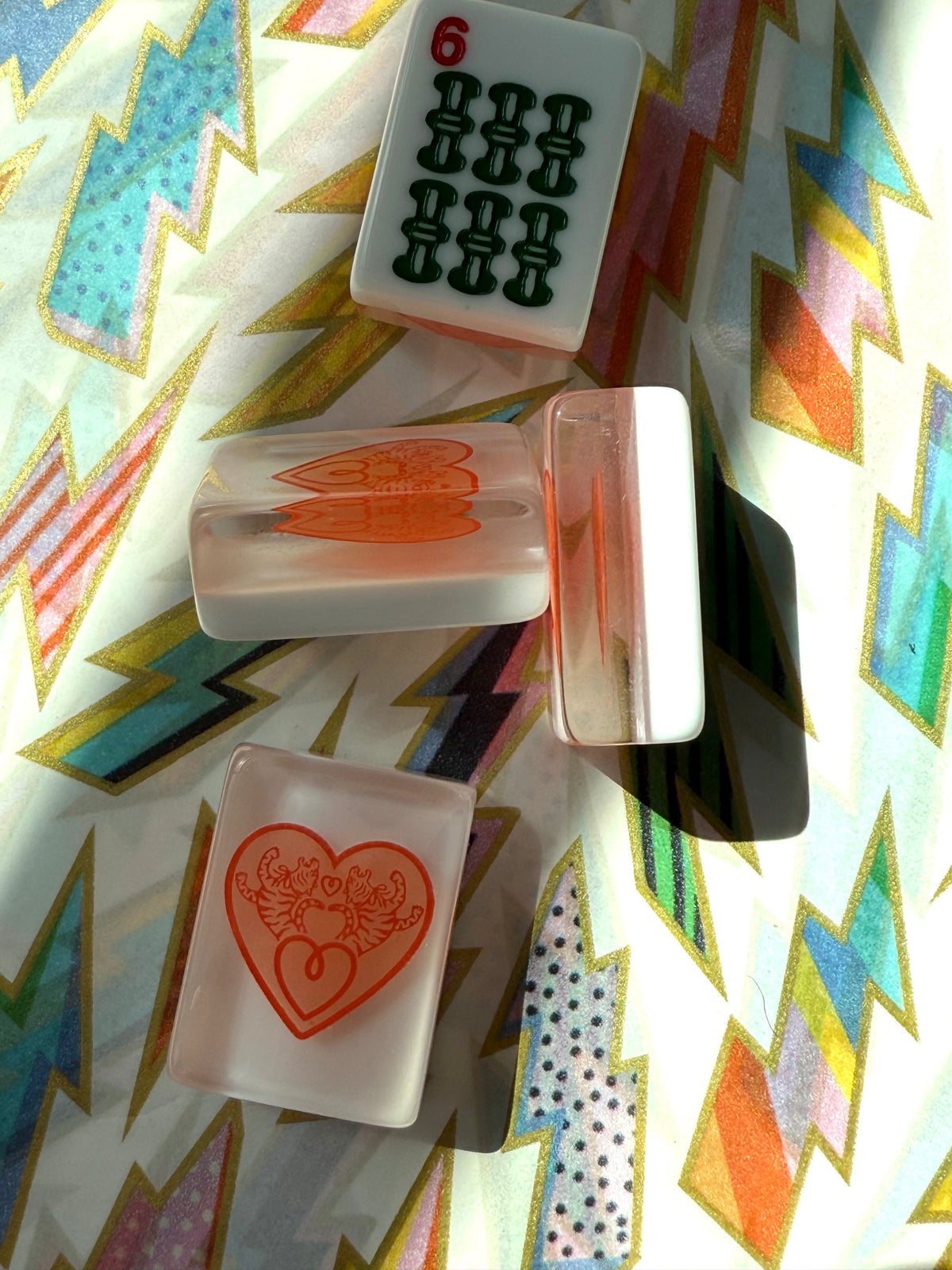 House Hearts: Classic American Mahjong Tile Set with Signature Heart Logo
