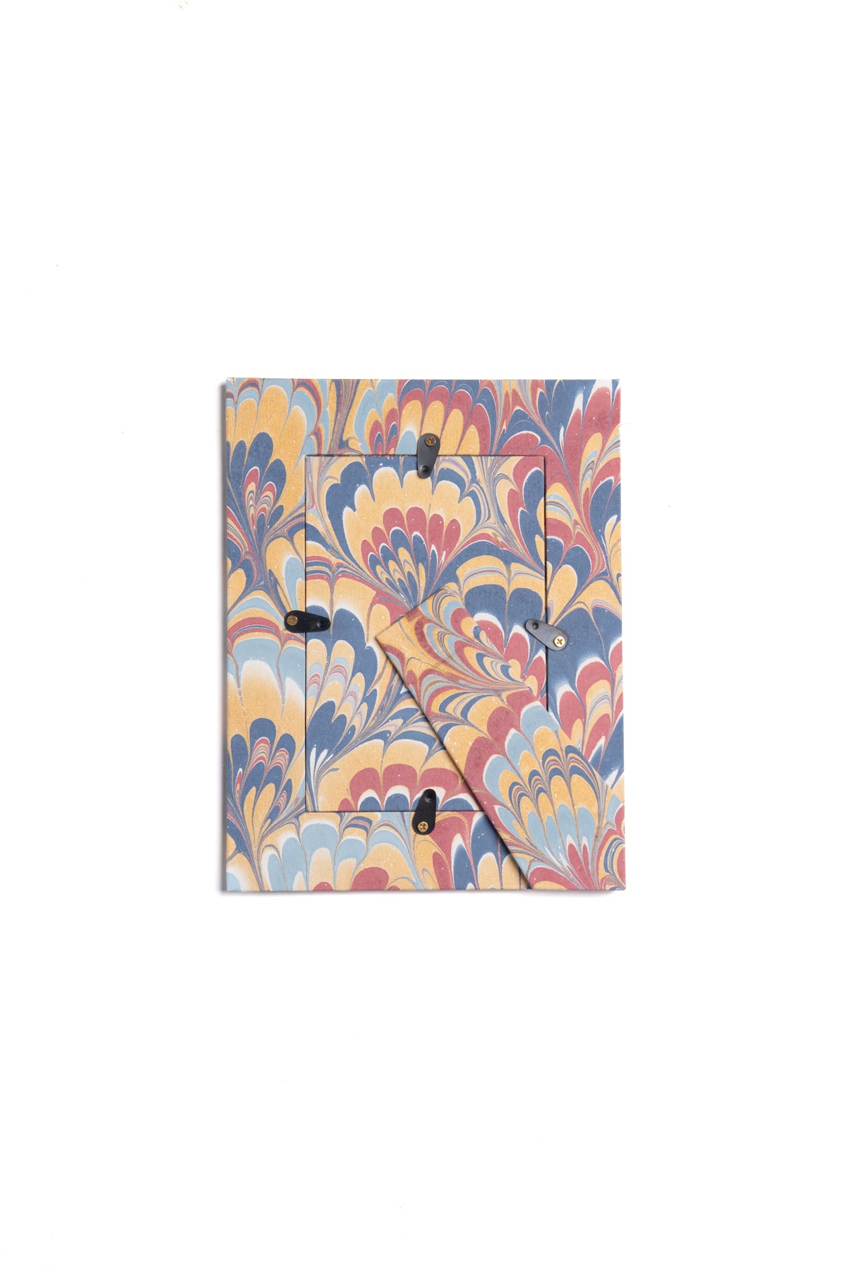 Hand-Marbled Picture Frame in Venetian Swirl, 4x6