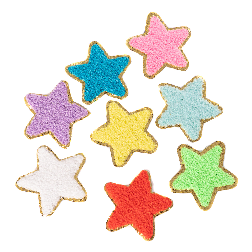 Chenille Star Patches (Set of 2)