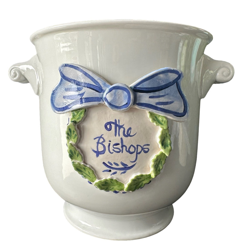 Cache Pot with Bow | Tricia Lowenfield