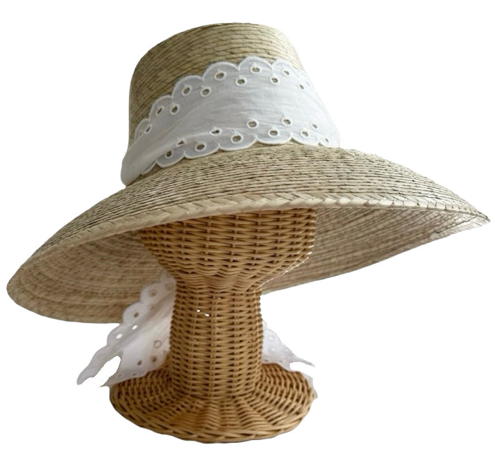 Antique Eyelet Scallop Ribbon - Wide &amp; Short
