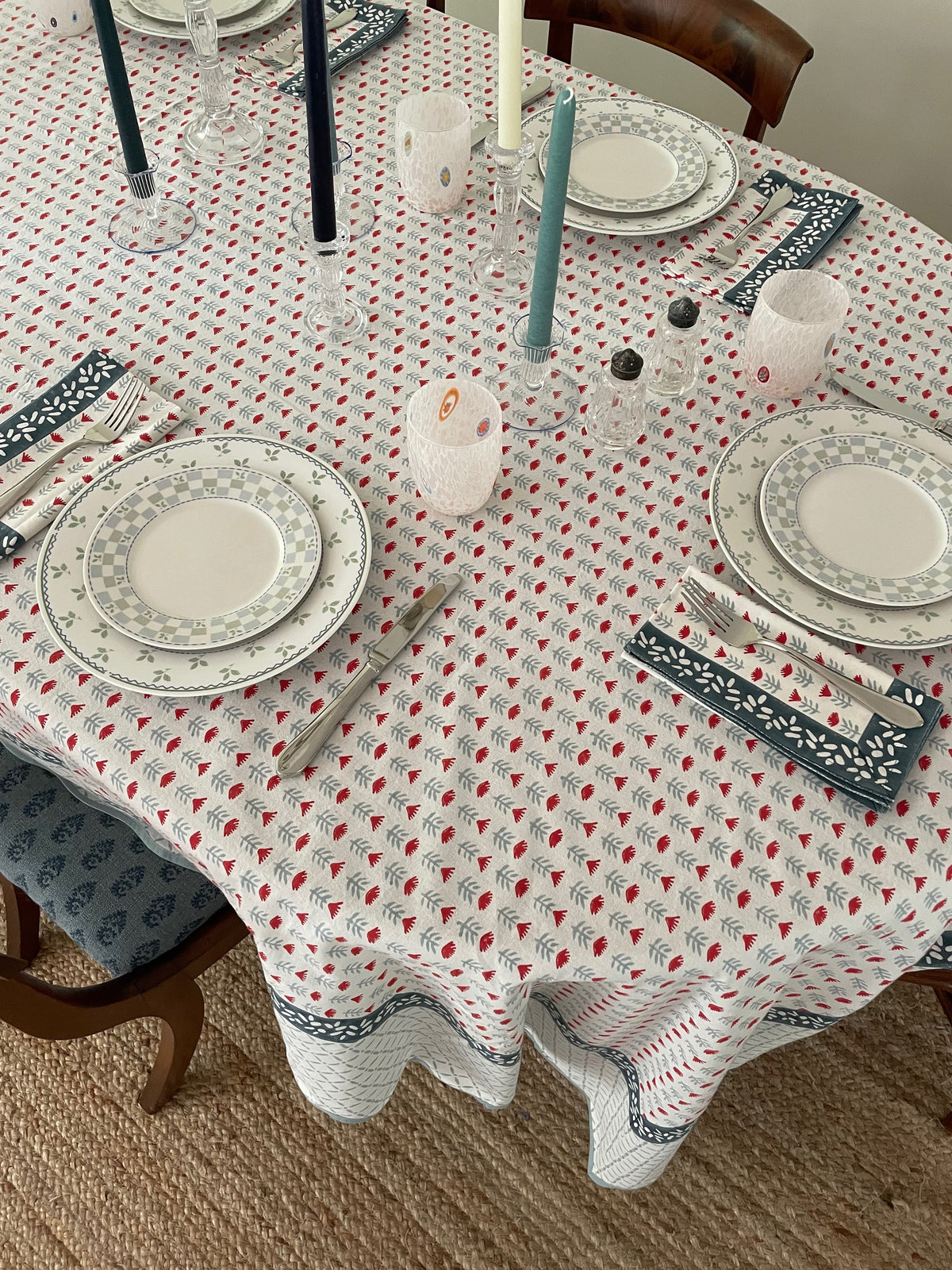 Claire Tablecloth in Poppy | Ceae Shop
