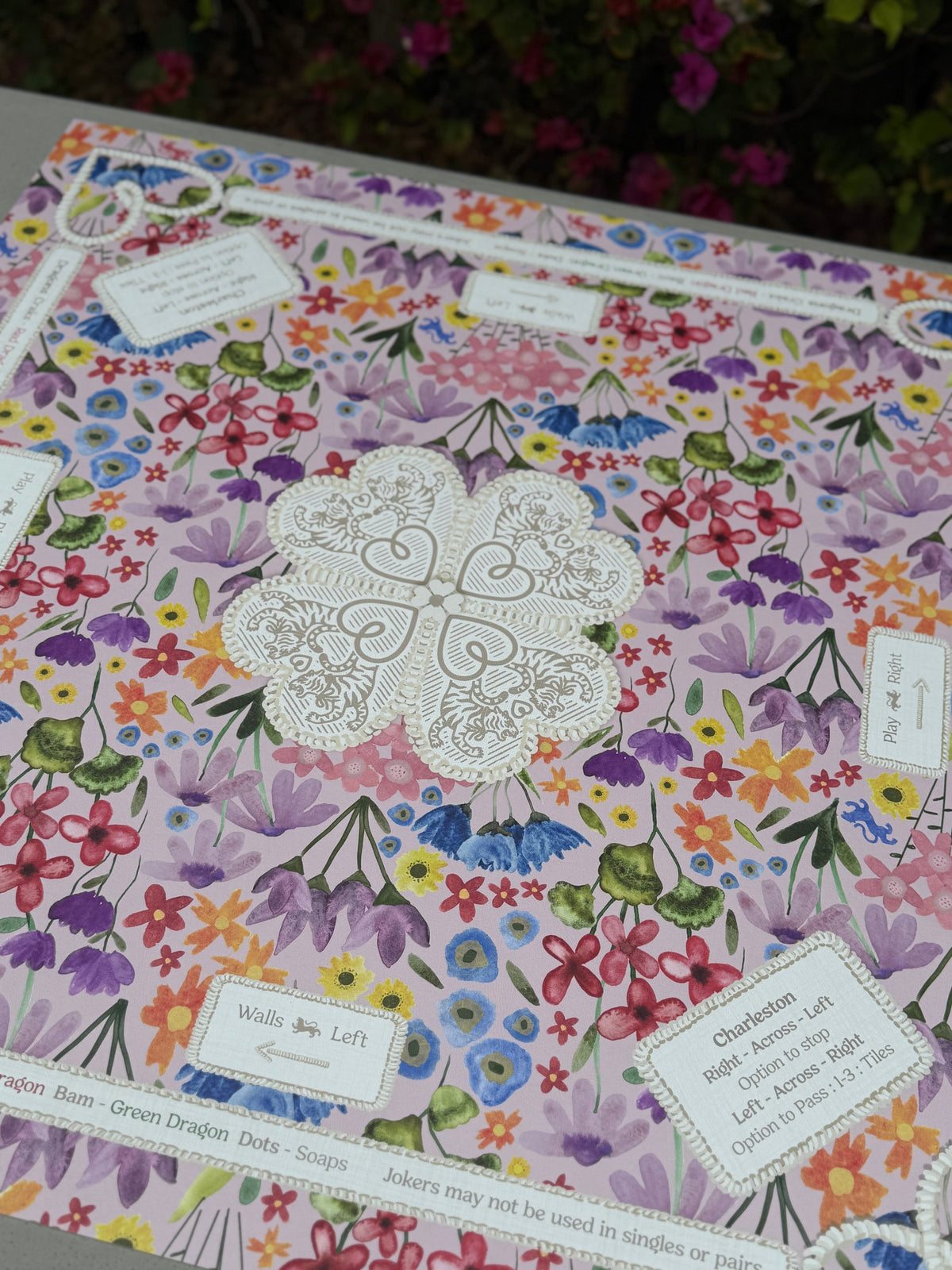 Garden Party Mahjong Gaming Mat
