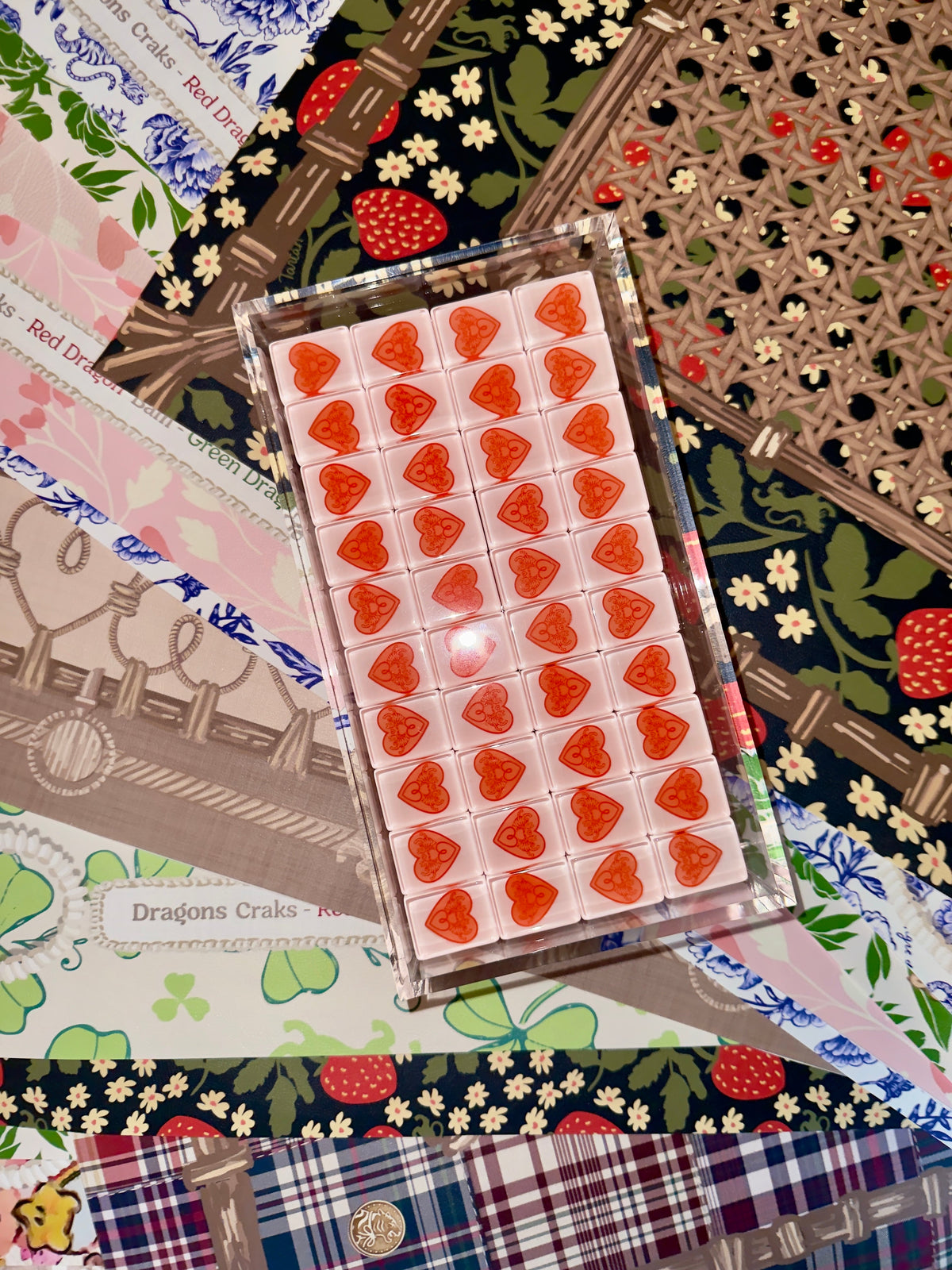 House Hearts: Classic American Mahjong Tile Set with Signature Heart Logo
