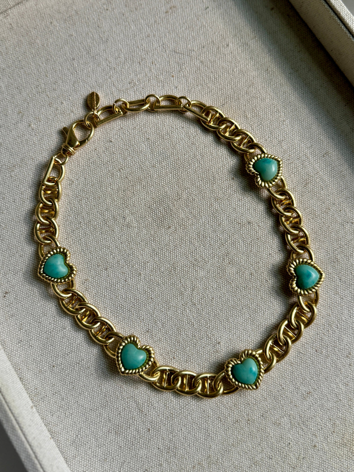 Sloan Heart Necklace  | Kimono Dragon