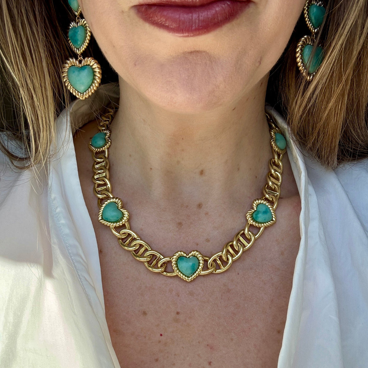 Sloan Heart Necklace  | Kimono Dragon