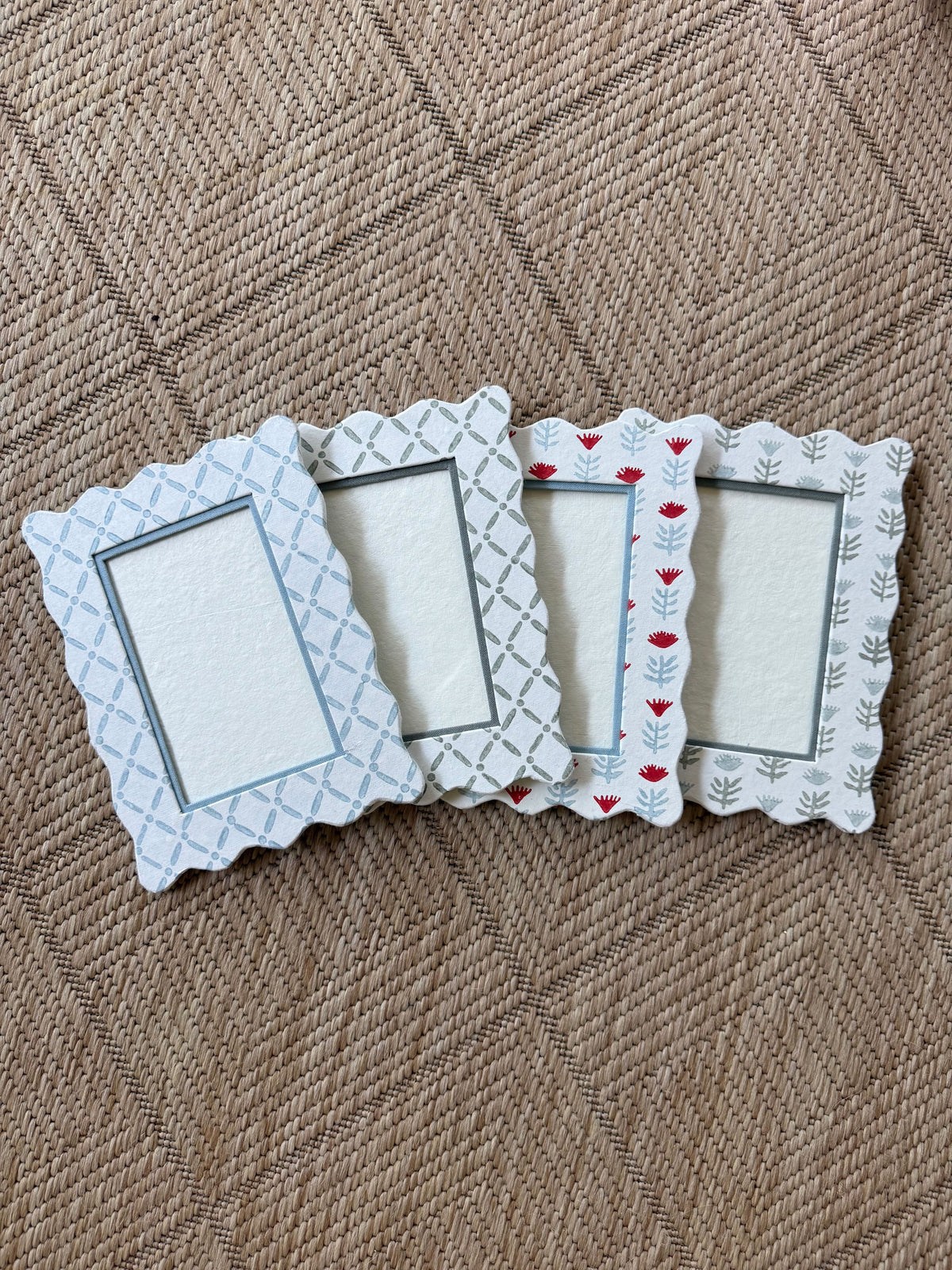 4x6 Block Printed Frame - Claire Serene | Ceae Shop