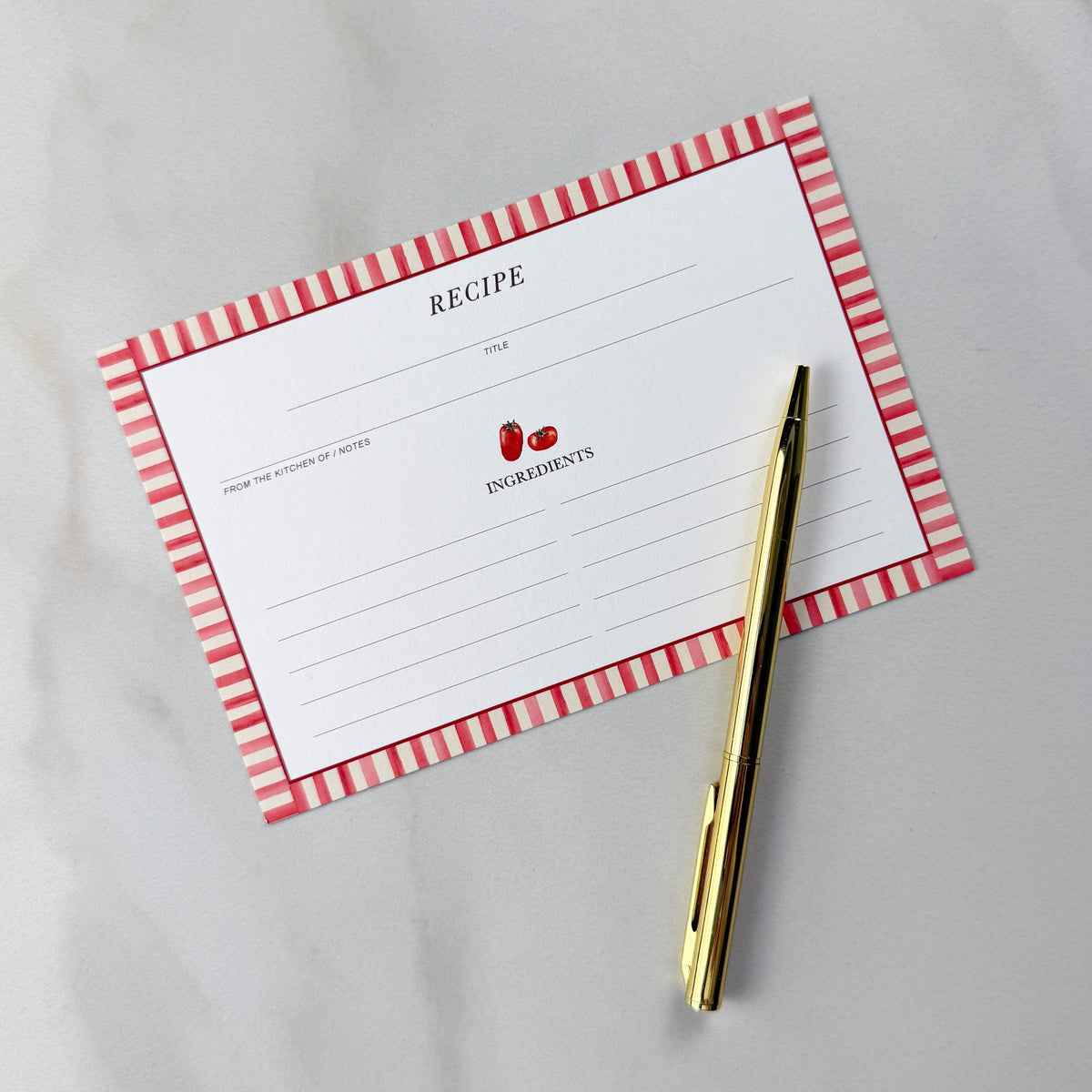 Tomato Recipe Cards