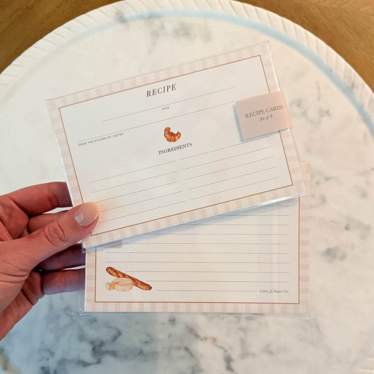 Bread & Cheese Recipe Cards