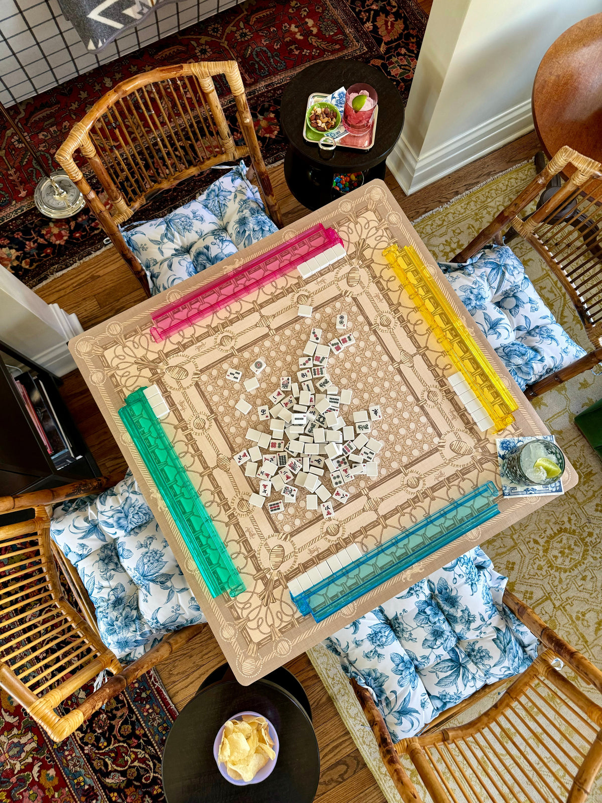 Garden Party Mahjong Gaming Mat