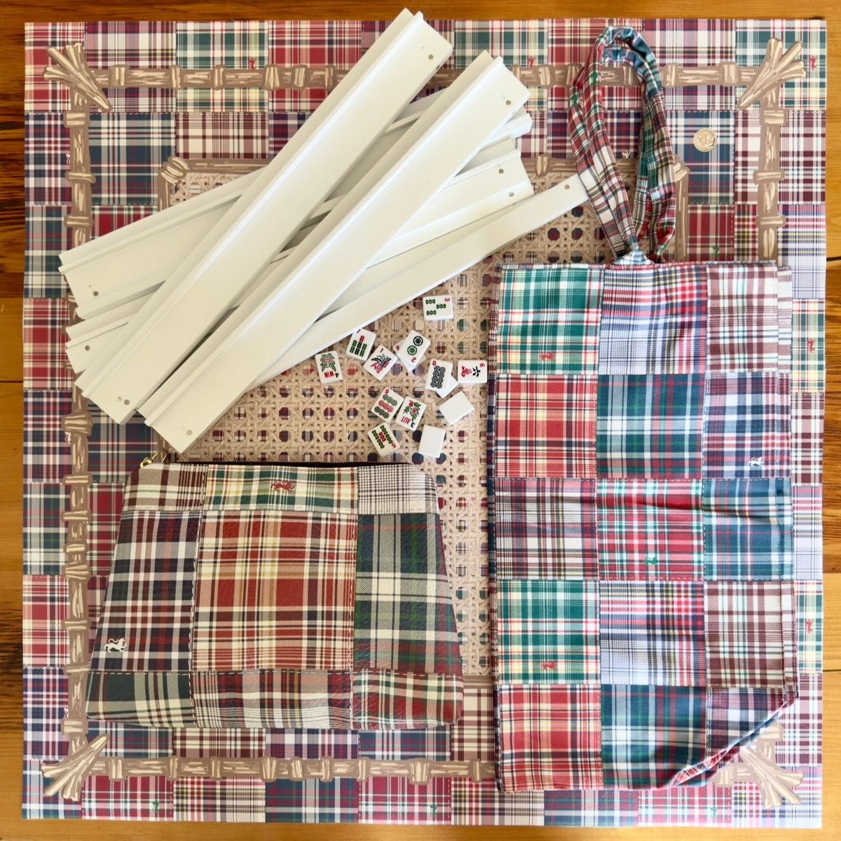Mahjong Gaming Mat, HANDBOOK PLAID