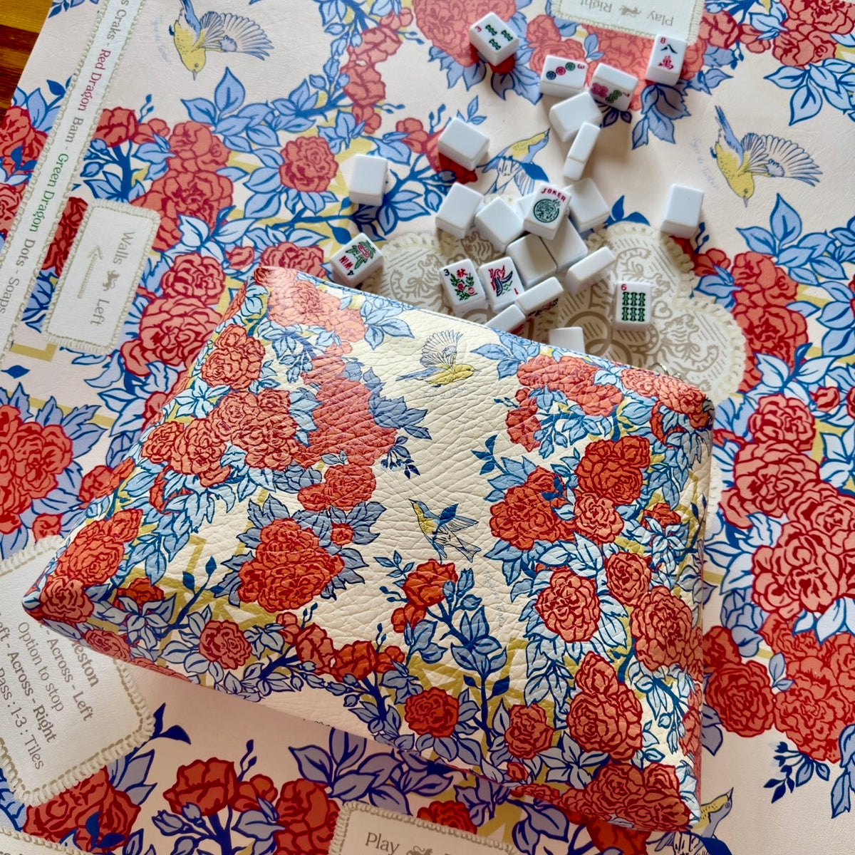 Pop Art Roses Mahjong Gaming Mat