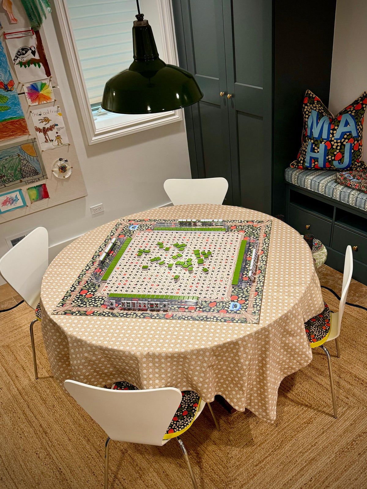 Garden Party Mahjong Gaming Mat
