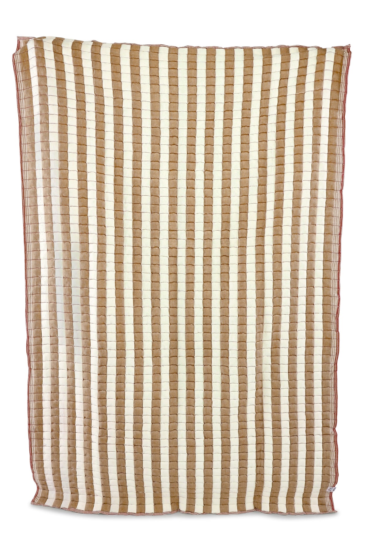 Warm Taupe & Dusty Pink Reversible Sujani Quilt