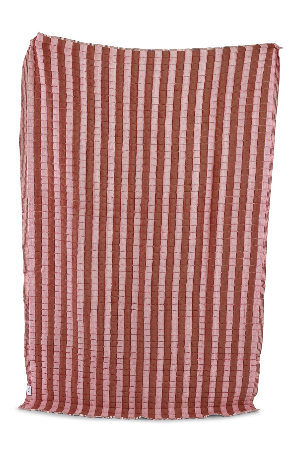 Warm Taupe & Dusty Pink Reversible Sujani Quilt