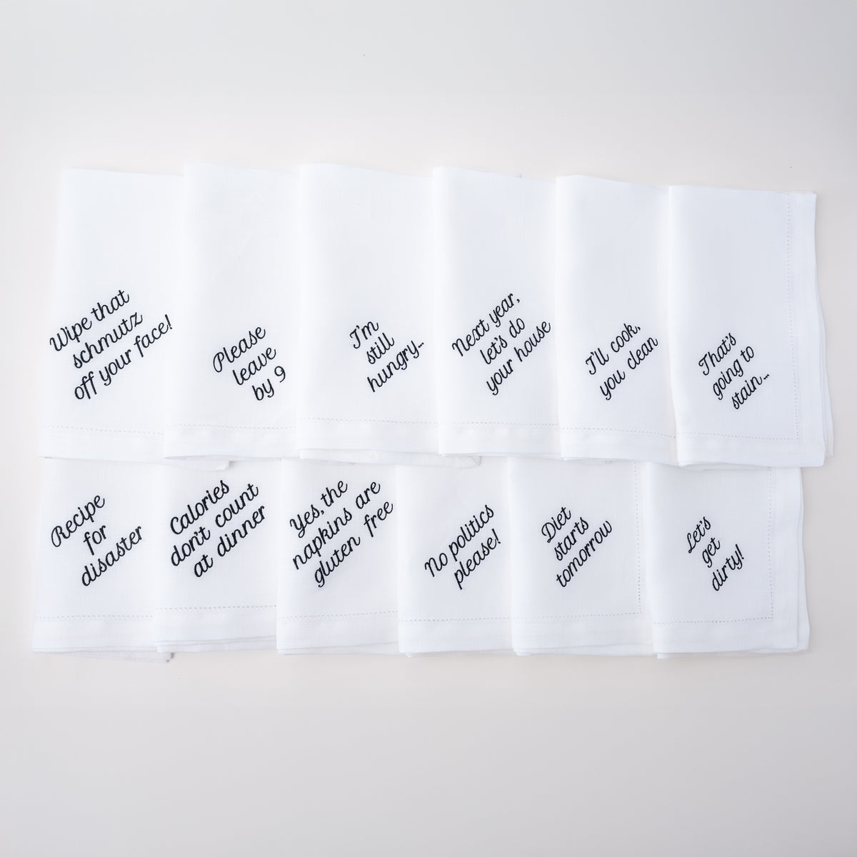 Mixed Messages Dinner Napkins | No Reservations
