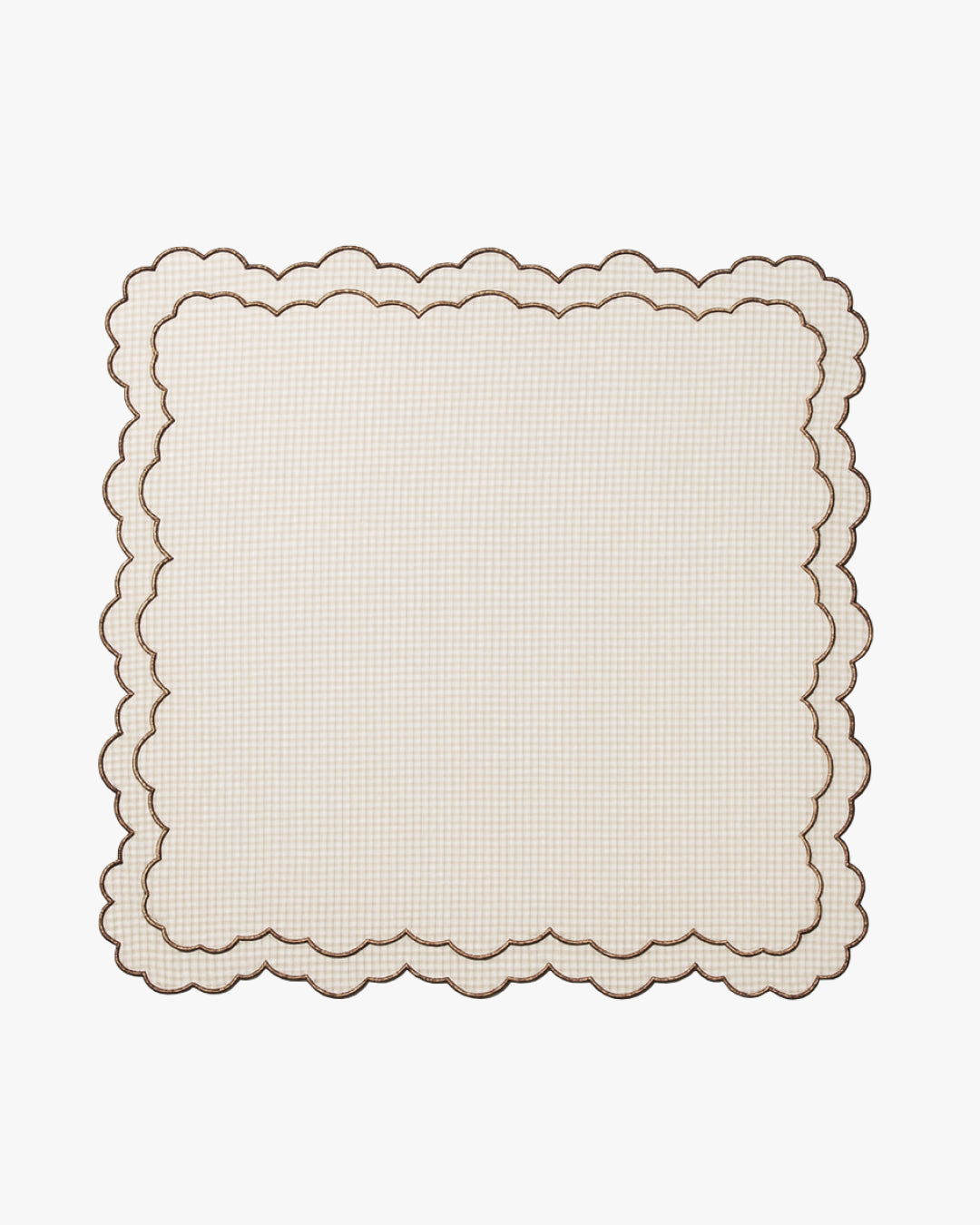 Newport Napkin Set - Khaki Gingham | Table Two Studio