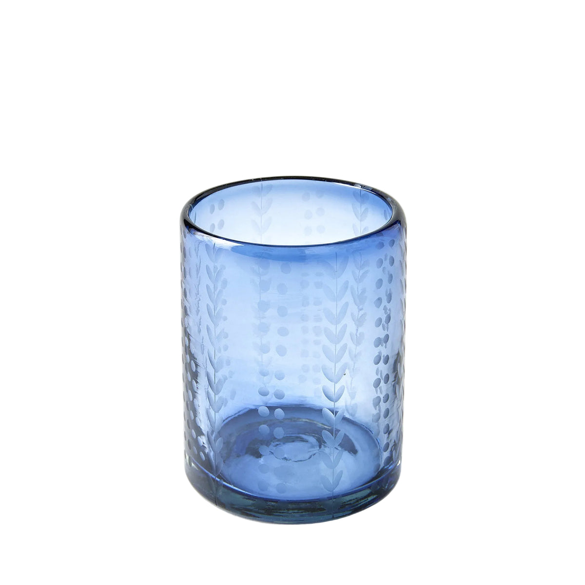 Signature Seven French Blue Rocks Glass