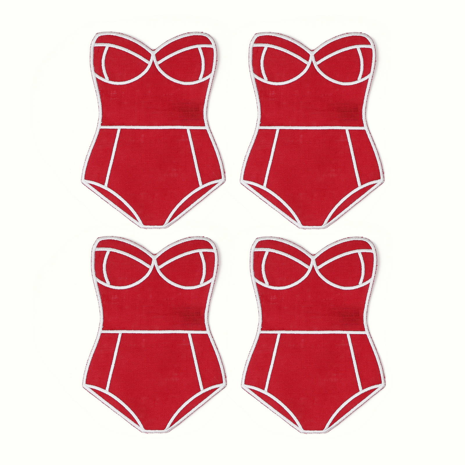 Red Swimsuit Cocktail Napkins  | House of Gleason