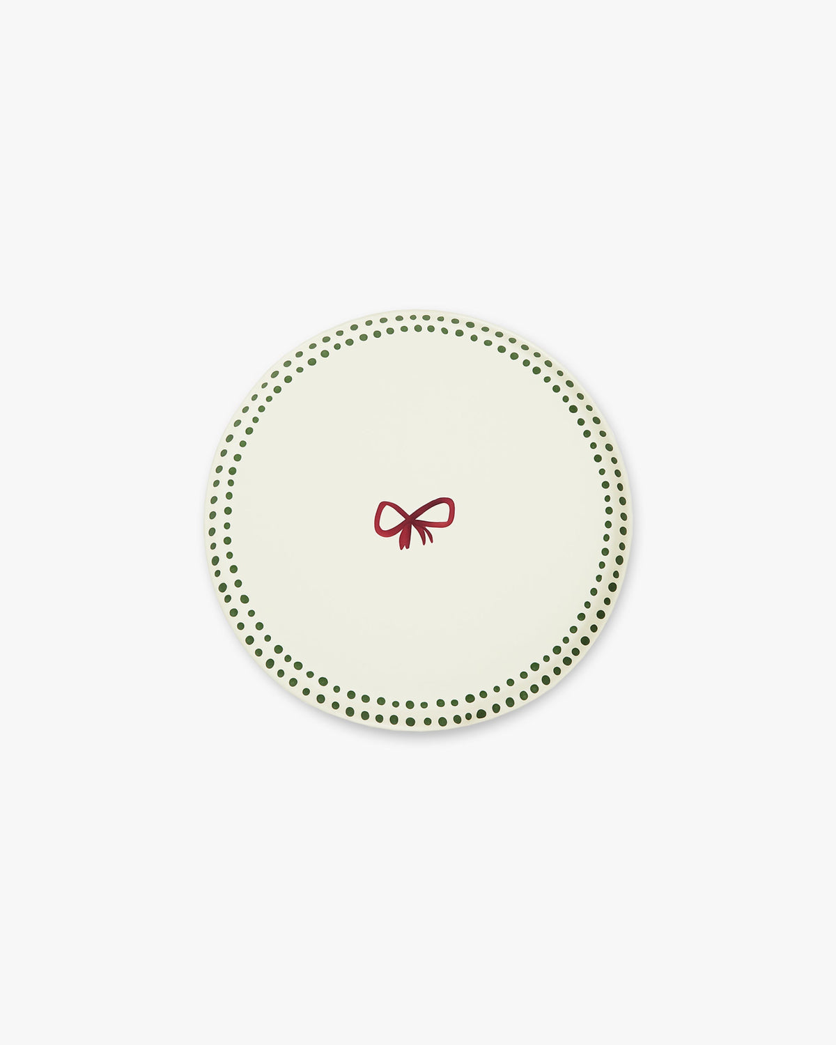 Ribbon Hors d'Oeuvres Plate Set - Buttercream