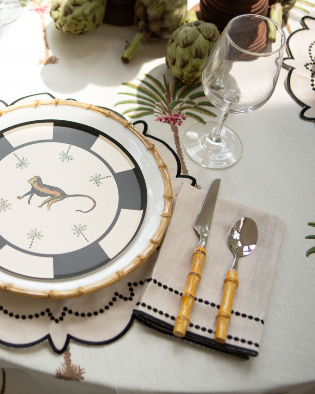 The Bijou Napkin Set - Cream | Table Two Studio
