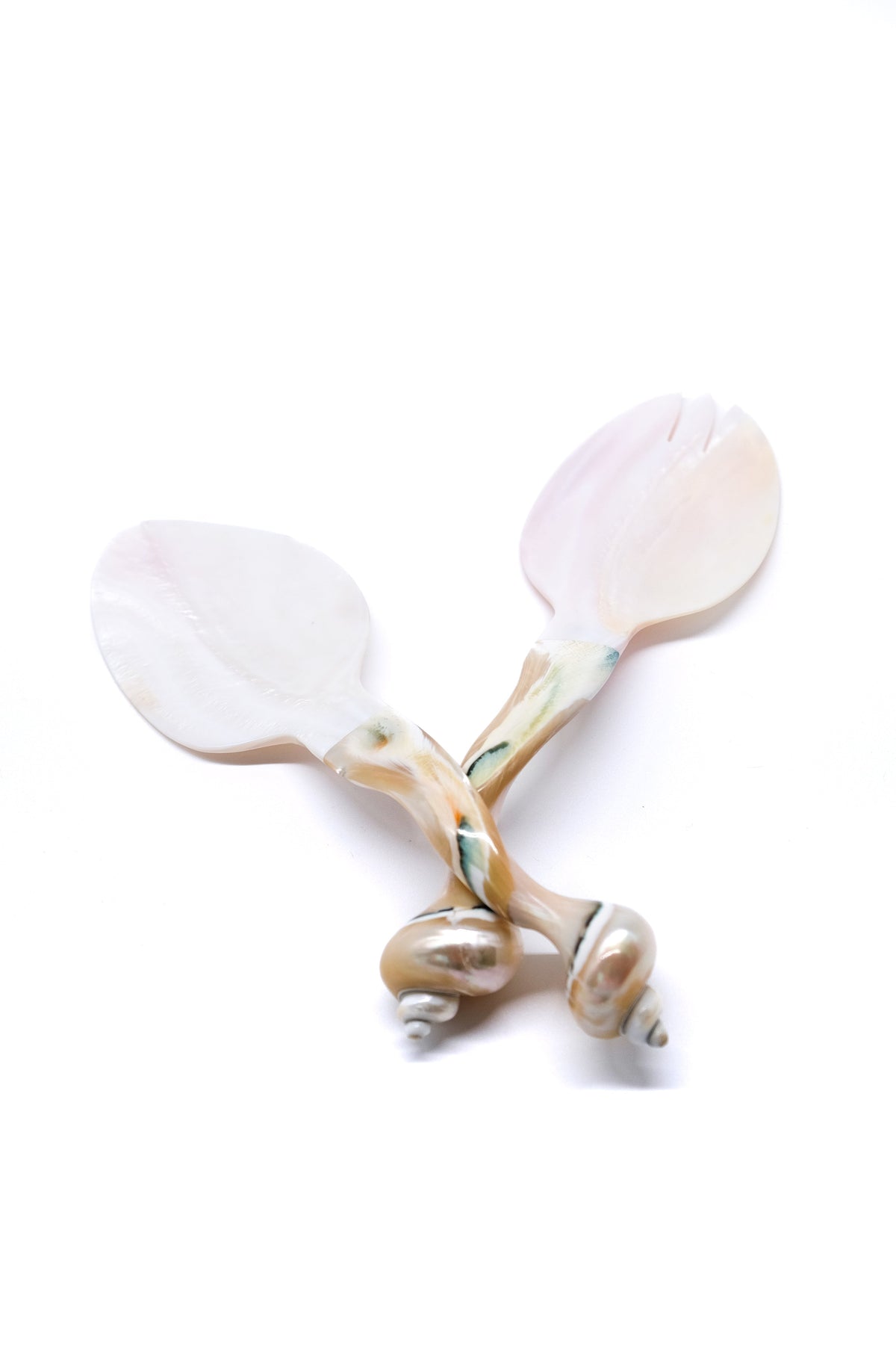 Seashell Serving Set in Pearl White