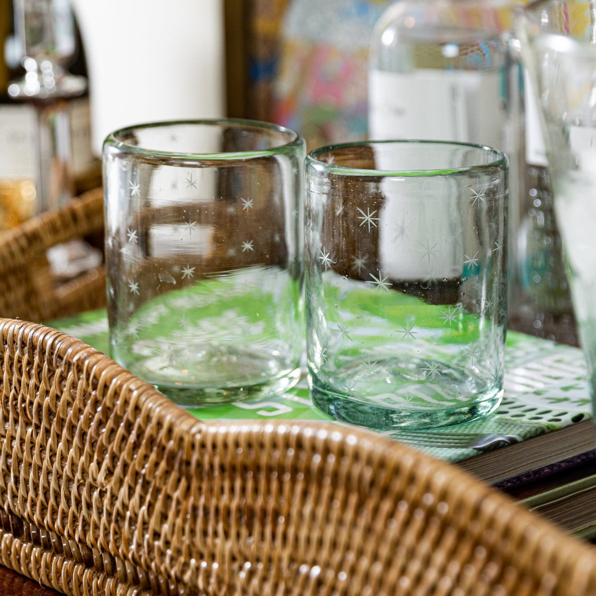 Starry Night Rocks Glasses (Clear) | Half Past Seven